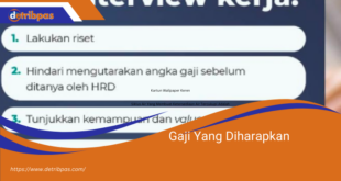 Gaji Yang Diharapkan