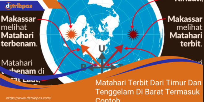Matahari Terbit Dari Timur Dan Tenggelam Di Barat Termasuk Contoh