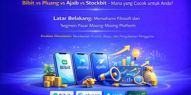 Aplikasi Investasi Terbaik untuk Pemula: Bibit vs Pluang vs Ajaib vs Stockbit – Mana yang Cocok untuk Anda?