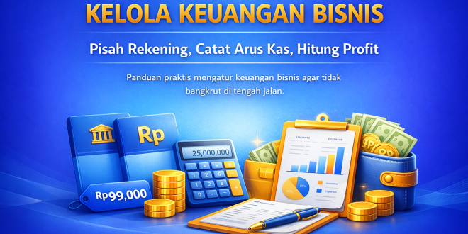 Cara Mengelola Keuangan Bisnis Online untuk Pemula: Pisah Rekening, Catat Arus Kas, dan Hitung Profit