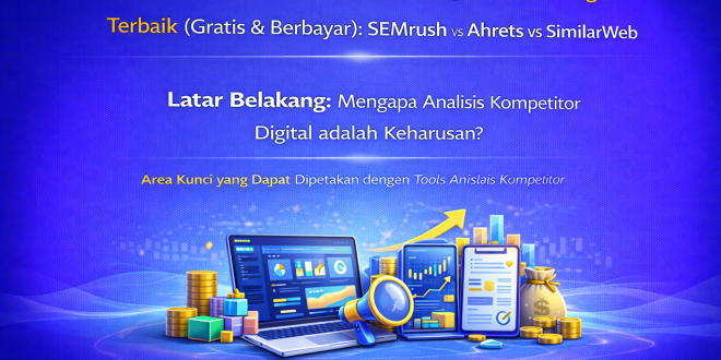 Tools Analisis Kompetitor Digital Marketing Terbaik 2024 (Gratis & Berbayar): SEMrush vs Ahrefs vs SimilarWeb