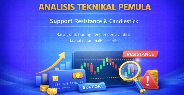analisis teknikal untuk pemula support resistance candlestick pattern dan indikator sederhana 01