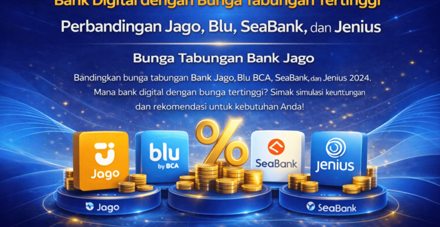 bank digital dengan bunga tabungan tertinggi 2024 perbandingan jago blu seabank dan jenius 01