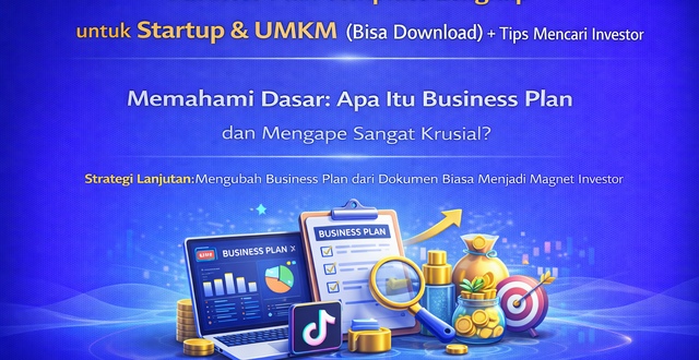 business plan template lengkap untuk startup umkm bisa download tips mencari investor 01