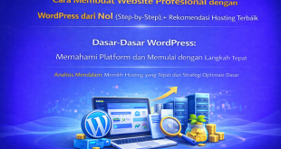 cara membuat website profesional dengan wordpress dari nol step by step rekomendasi hosting terbaik 01