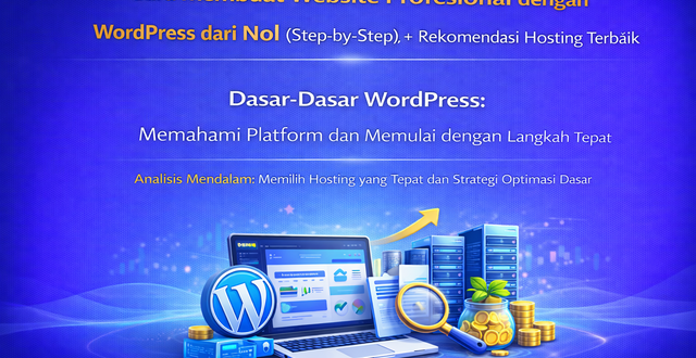 cara membuat website profesional dengan wordpress dari nol step by step rekomendasi hosting terbaik 01
