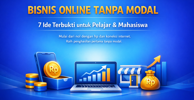 cara memulai bisnis online tanpa modal untuk pelajar dan mahasiswa 01