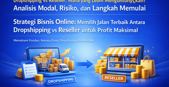 dropshipping vs reseller mana yang lebih menguntungkan analisis modal risiko dan langkah memulai 01