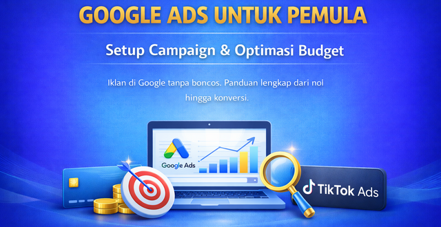 google ads untuk pemula cara setup campaign pilih keyword dan optimasi budget agar tidak boncos 01