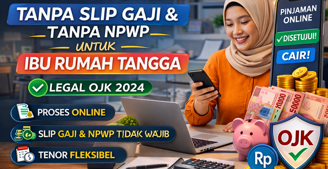 Pinjaman Online Tanpa Slip Gaji Dan Tanpa Npwp Untuk Ibu Rumah Tangga